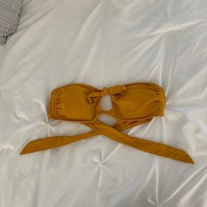 Yellow bikini top